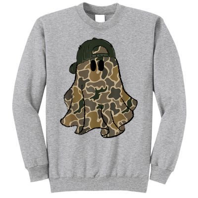 Halloween Camouflage Camo Ghost Hello Hunting Season Tall Sweatshirt