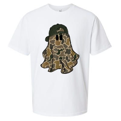 Halloween Camouflage Camo Ghost Hello Hunting Season Sueded Cloud Jersey T-Shirt