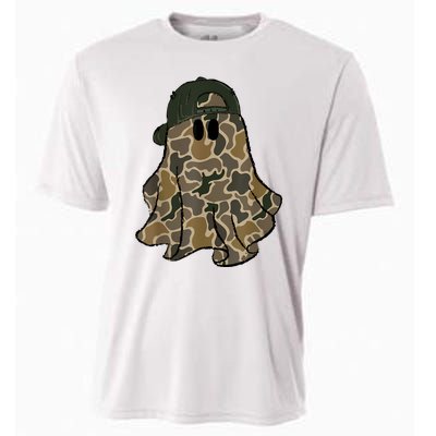 Halloween Camouflage Camo Ghost Hello Hunting Season Cooling Performance Crew T-Shirt