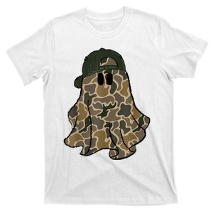 Halloween Camouflage Camo Ghost Hello Hunting Season T-Shirt