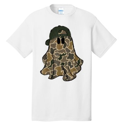 Halloween Camouflage Camo Ghost Hello Hunting Season Tall T-Shirt