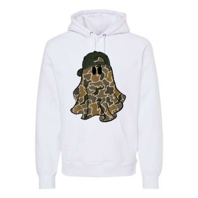 Halloween Camouflage Camo Ghost Hello Hunting Season Premium Hoodie