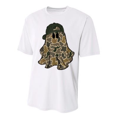 Halloween Camouflage Camo Ghost Hello Hunting Season Performance Sprint T-Shirt