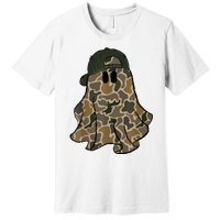 Halloween Camouflage Camo Ghost Hello Hunting Season Premium T-Shirt