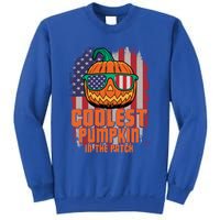 Halloween Costume Coolest Pumpkin In The Patch American Flag Gift Sweatshirt