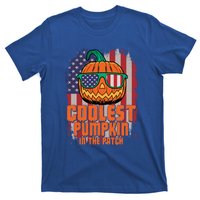 Halloween Costume Coolest Pumpkin In The Patch American Flag Gift T-Shirt