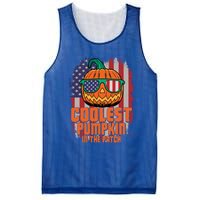 Halloween Costume Coolest Pumpkin In The Patch American Flag Gift Mesh Reversible Basketball Jersey Tank