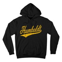 Humboldt County Ca Varsity Script Classic Sports Jersey Hoodie