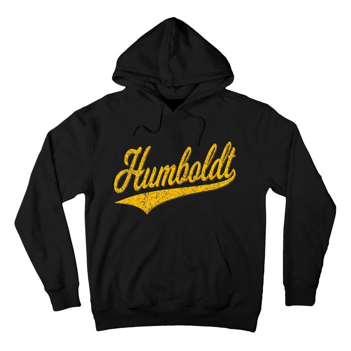 Humboldt County Ca Varsity Script Classic Sports Jersey Hoodie