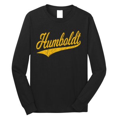 Humboldt County Ca Varsity Script Classic Sports Jersey Long Sleeve Shirt