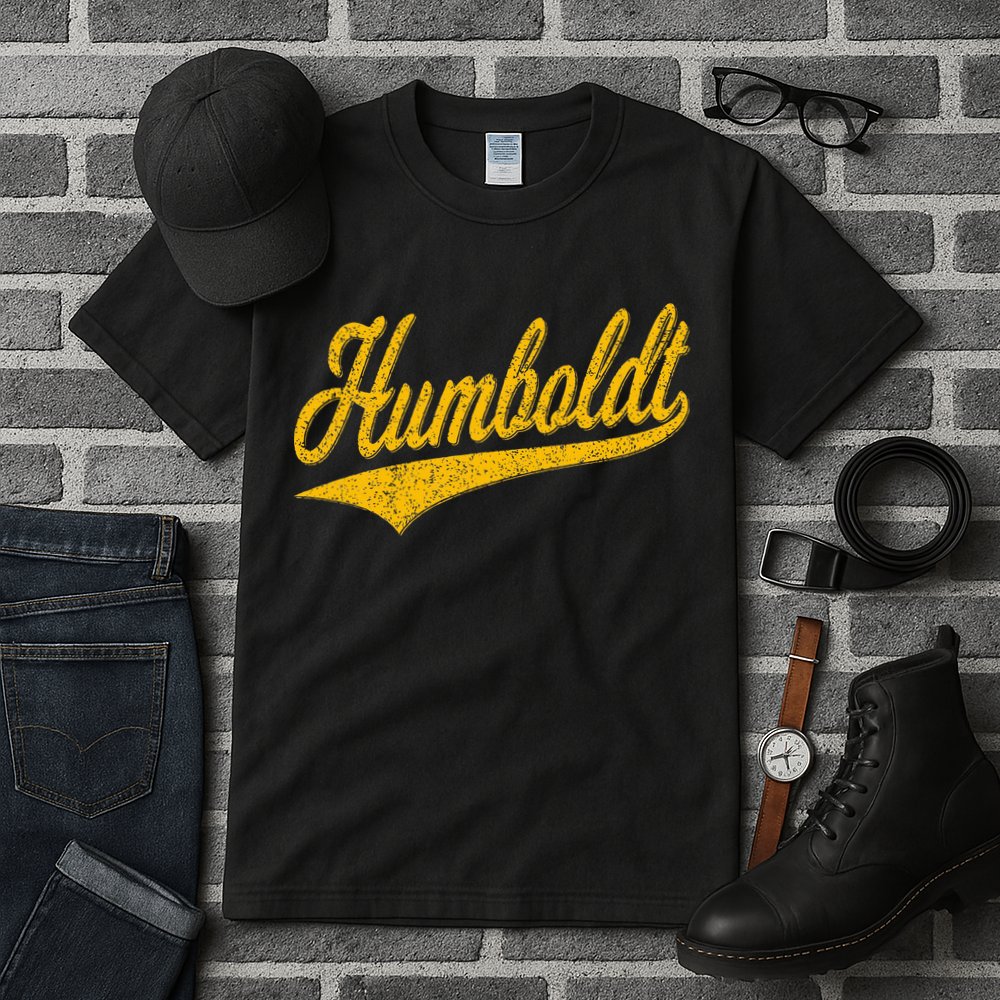 Humboldt County Ca Varsity Script Classic Sports Jersey Tall T-Shirt