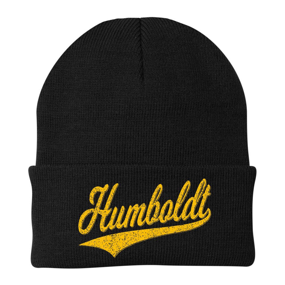 Humboldt County Ca Varsity Script Classic Sports Jersey Beanie