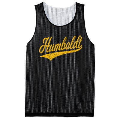 Humboldt County Ca Varsity Script Classic Sports Jersey Mesh Reversible Basketball Jersey Tank