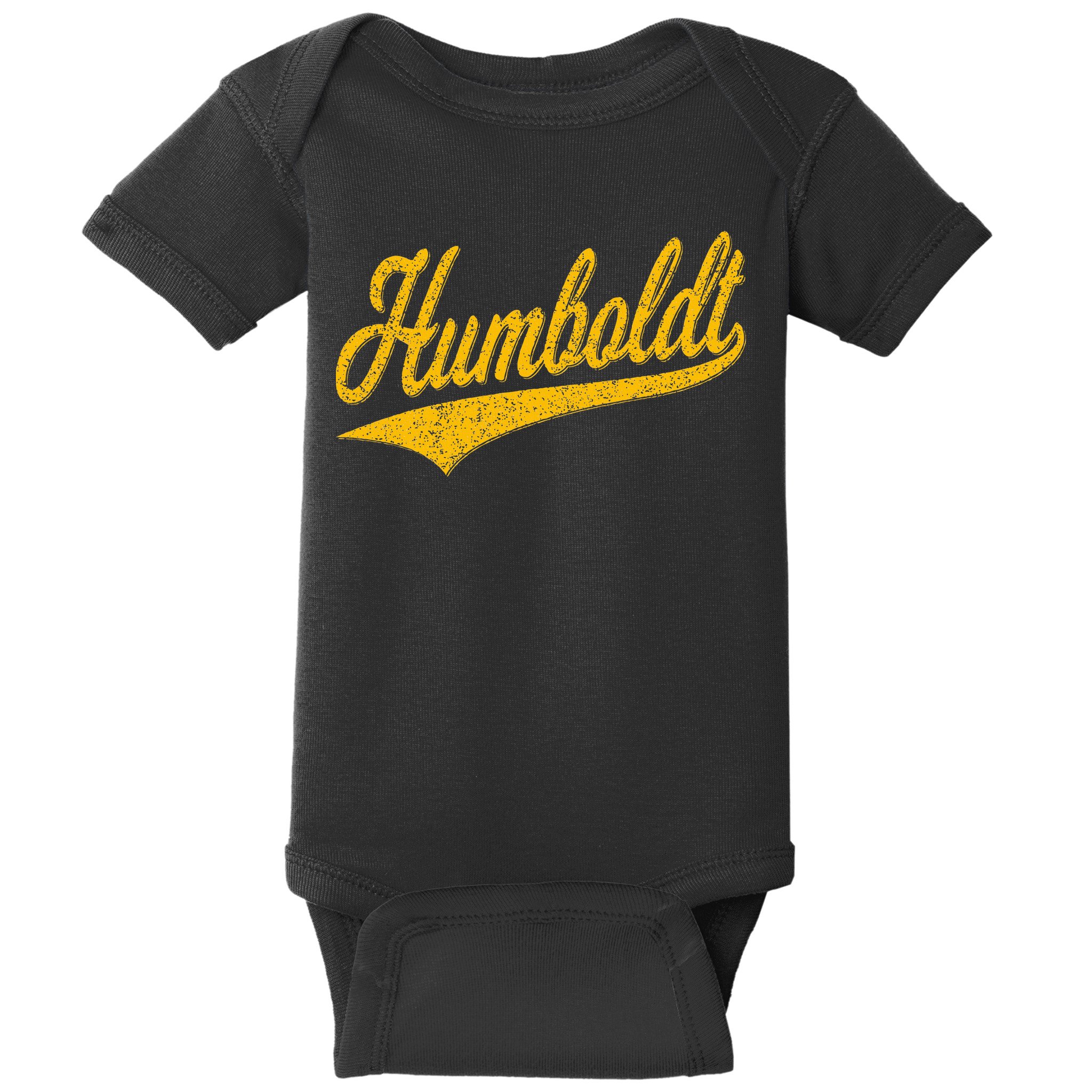 Humboldt County Ca Varsity Script Classic Sports Jersey Baby Bodysuit