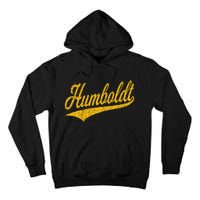 Humboldt County Ca Varsity Script Classic Sports Jersey Tall Hoodie