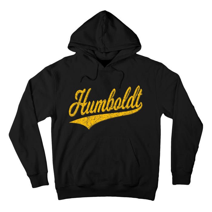 Humboldt County Ca Varsity Script Classic Sports Jersey Tall Hoodie