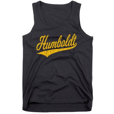 Humboldt County Ca Varsity Script Classic Sports Jersey Tank Top