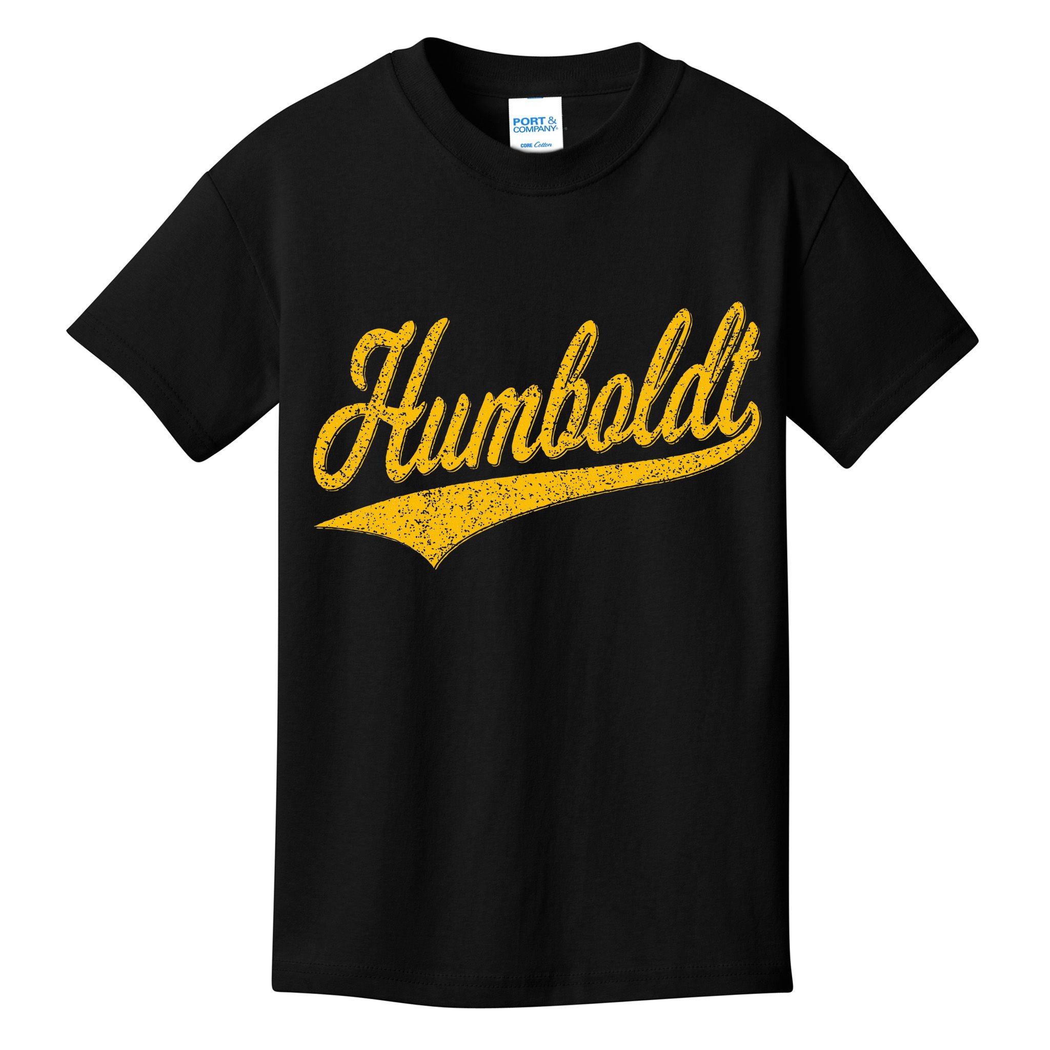 Humboldt County Ca Varsity Script Classic Sports Jersey Kids T-Shirt