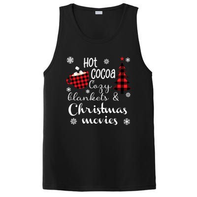 Hot Cocoa Cozy Blankets Christmas Movies PosiCharge Competitor Tank