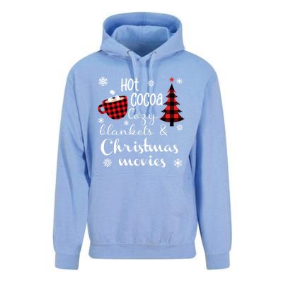 Hot Cocoa Cozy Blankets Christmas Movies Unisex Surf Hoodie