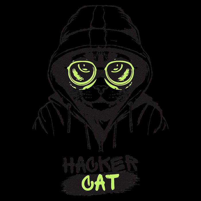 Hacker Cat Cybersecurity Coding Cat Programmer Hacking Nerdy Tie-Dye T-Shirt