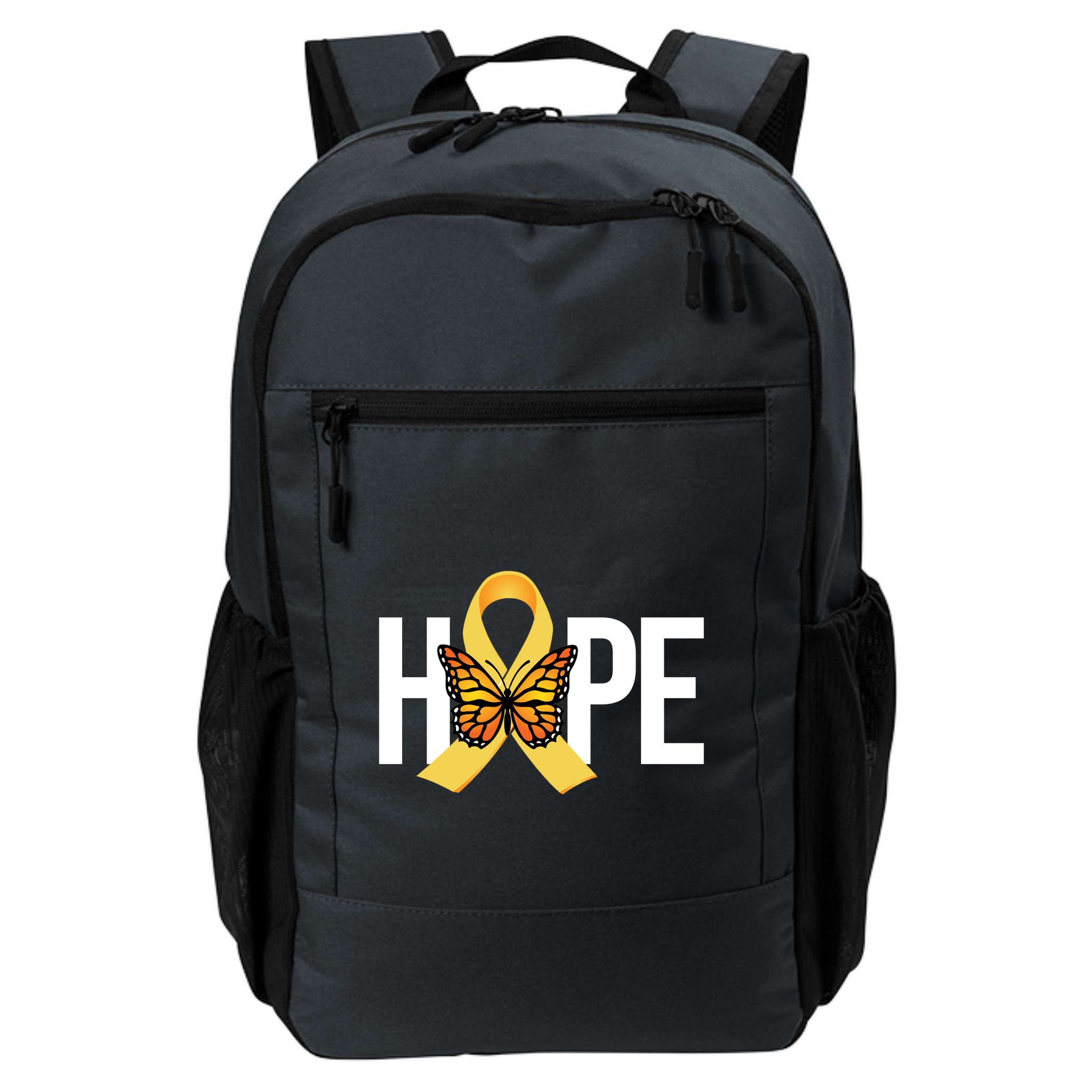 Hope Childhood Cancer Awareness Butterfly Ribbon Backpack