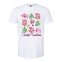 Howdy Christmas Coquette Bow Xmas Tree Western Country Softstyle CVC T-Shirt