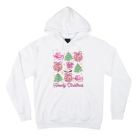 Howdy Christmas Coquette Bow Xmas Tree Western Country Hoodie