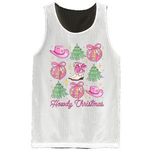 Howdy Christmas Coquette Bow Xmas Tree Western Country Mesh Reversible Basketball Jersey Tank