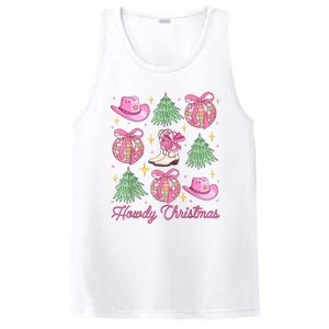 Howdy Christmas Coquette Bow Xmas Tree Western Country PosiCharge Competitor Tank