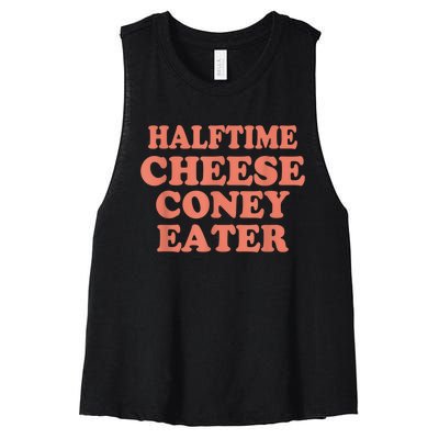 Halftime Cheese Coney Eater Women's Racerback Cropped Tank