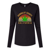 Humboldt County California Hemp Farmer Grower Weed Marijuana Womens Cotton Relaxed Long Sleeve T-Shirt