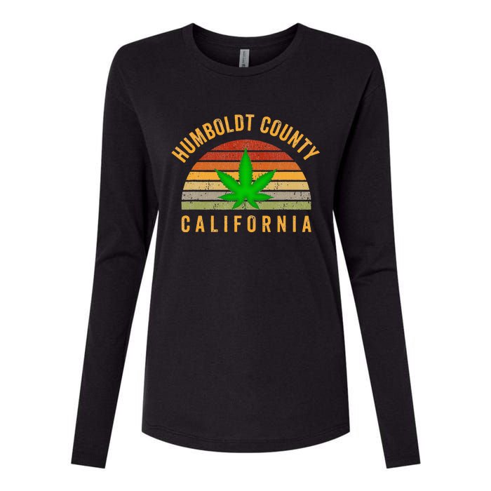 Humboldt County California Hemp Farmer Grower Weed Marijuana Womens Cotton Relaxed Long Sleeve T-Shirt