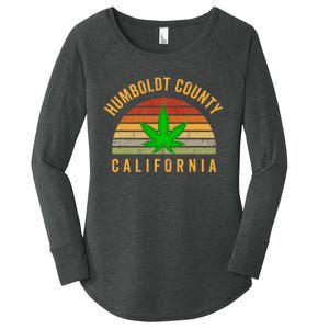 Humboldt County California Hemp Farmer Grower Weed Marijuana Women's Perfect Tri Tunic Long Sleeve Shirt