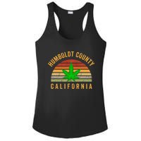 Humboldt County California Hemp Farmer Grower Weed Marijuana Ladies PosiCharge Competitor Racerback Tank