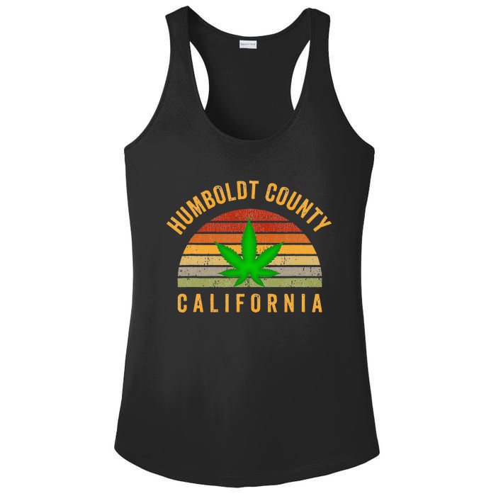 Humboldt County California Hemp Farmer Grower Weed Marijuana Ladies PosiCharge Competitor Racerback Tank