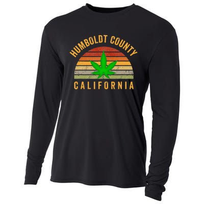 Humboldt County California Hemp Farmer Grower Weed Marijuana Cooling Performance Long Sleeve Crew