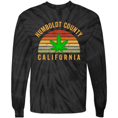 Humboldt County California Hemp Farmer Grower Weed Marijuana Tie-Dye Long Sleeve Shirt