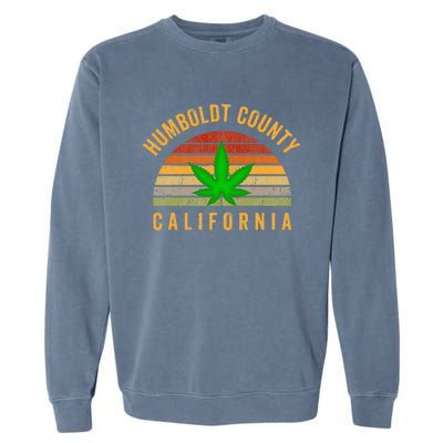 Humboldt County California Hemp Farmer Grower Weed Marijuana Garment-Dyed Sweatshirt