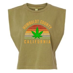 Humboldt County California Hemp Farmer Grower Weed Marijuana Garment-Dyed Women's Muscle Tee