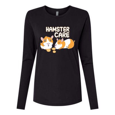 Hamster Care Cool Gift Womens Cotton Relaxed Long Sleeve T-Shirt