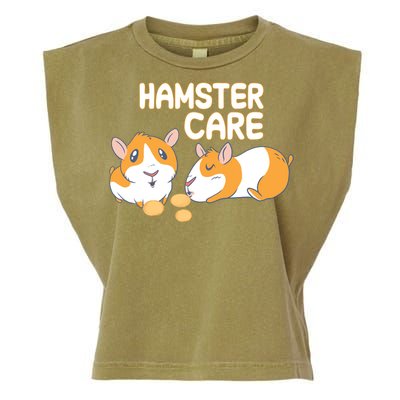 Hamster Care Cool Gift Garment-Dyed Women's Muscle Tee