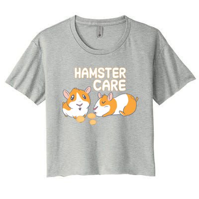 Hamster Care Cool Gift Women's Crop Top Tee