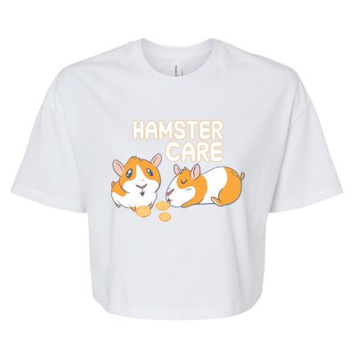 Hamster Care Cool Gift Bella+Canvas Jersey Crop Tee