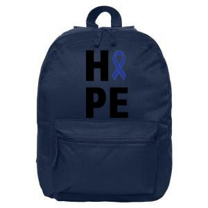 Hope Colon Cancer Awareness Month 16 in Basic Backpack