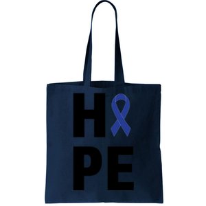 Hope Colon Cancer Awareness Month Tote Bag