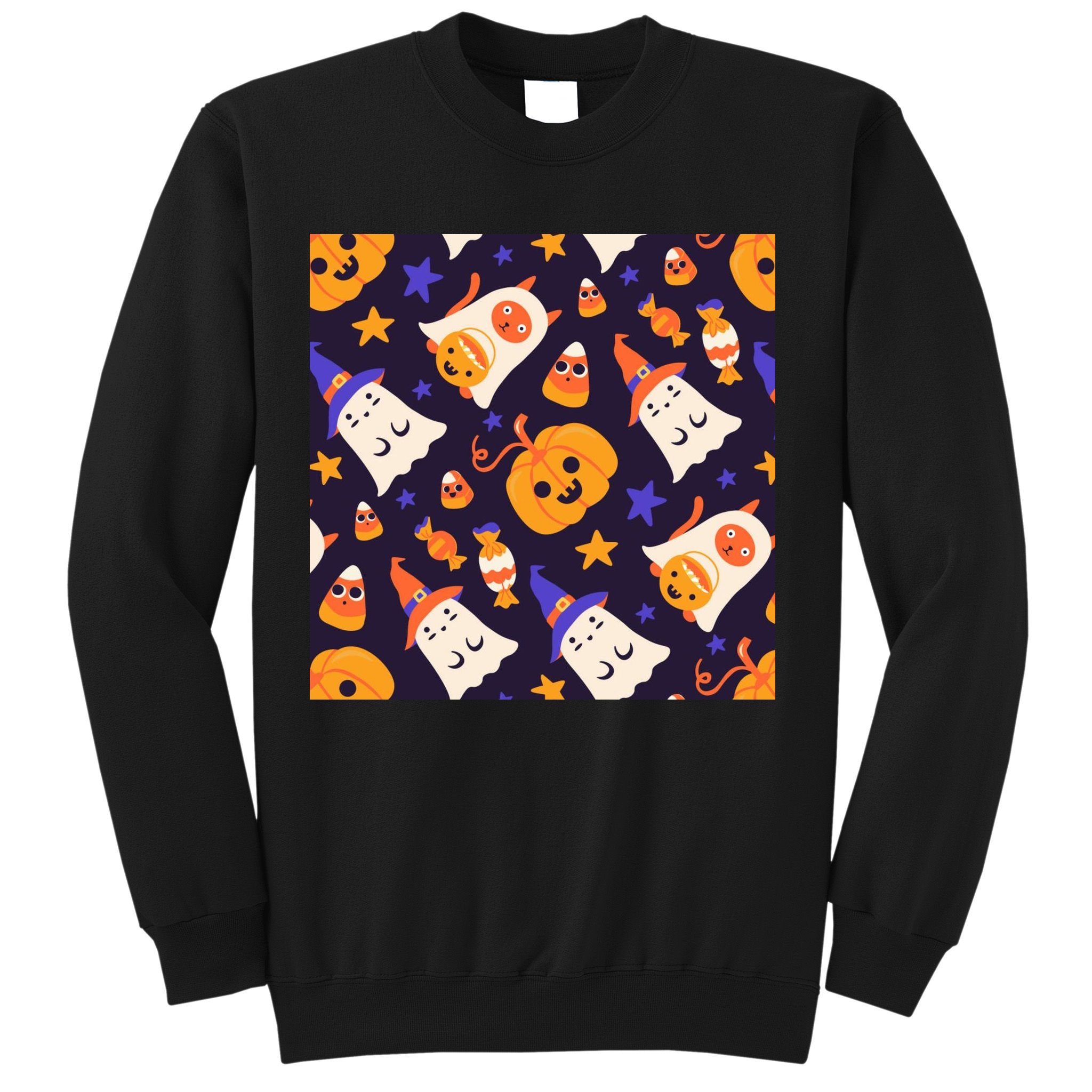 Halloween Cartoon Characters Sweatshirt