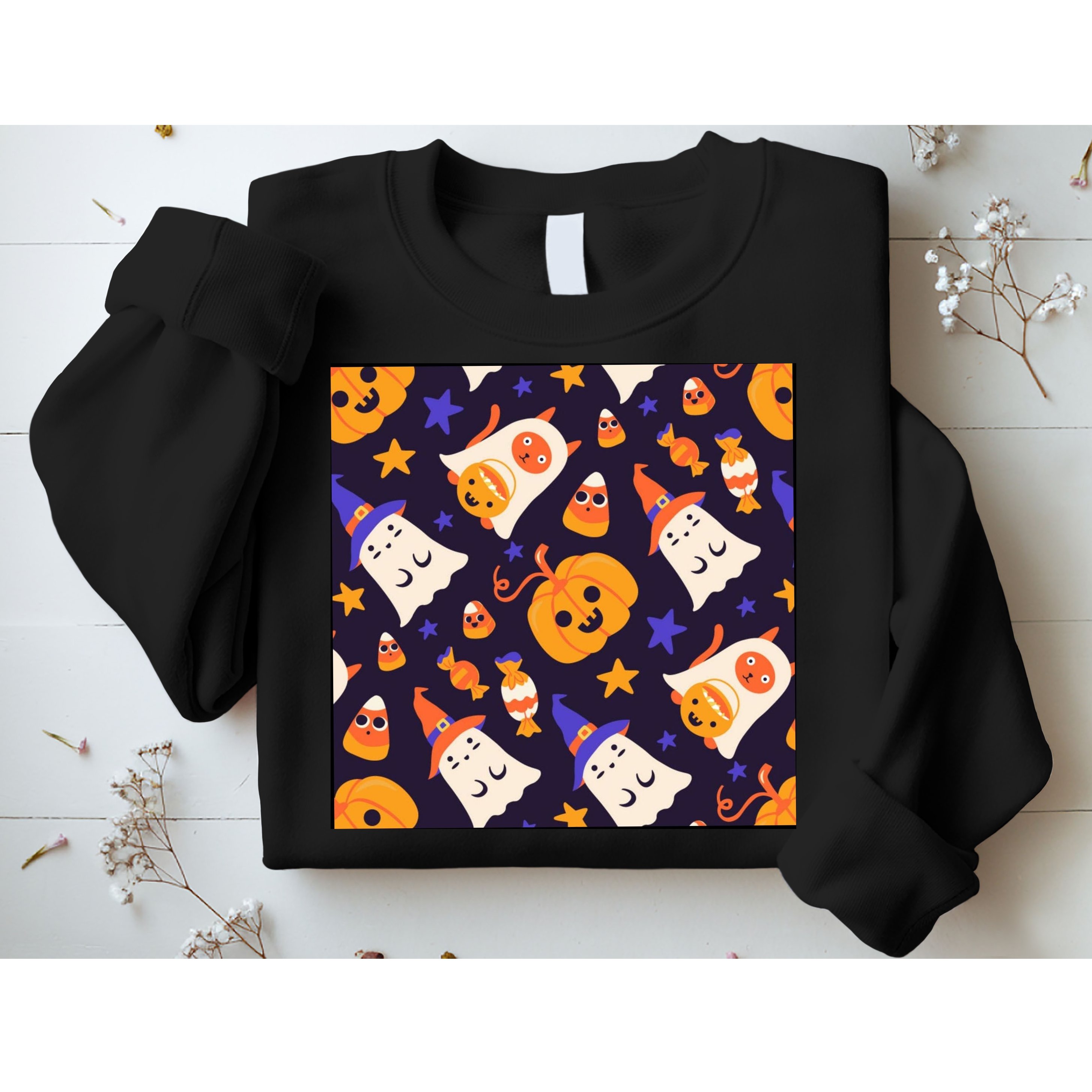 Halloween Cartoon Characters Sweatshirt