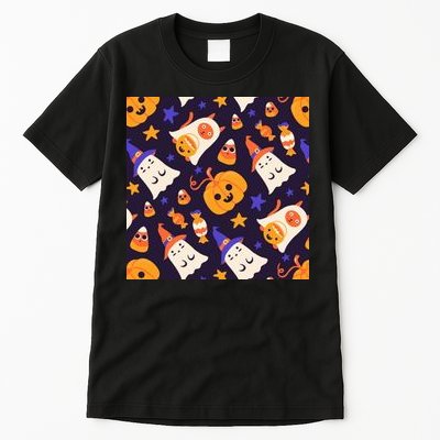 Halloween Cartoon Characters Tall T-Shirt