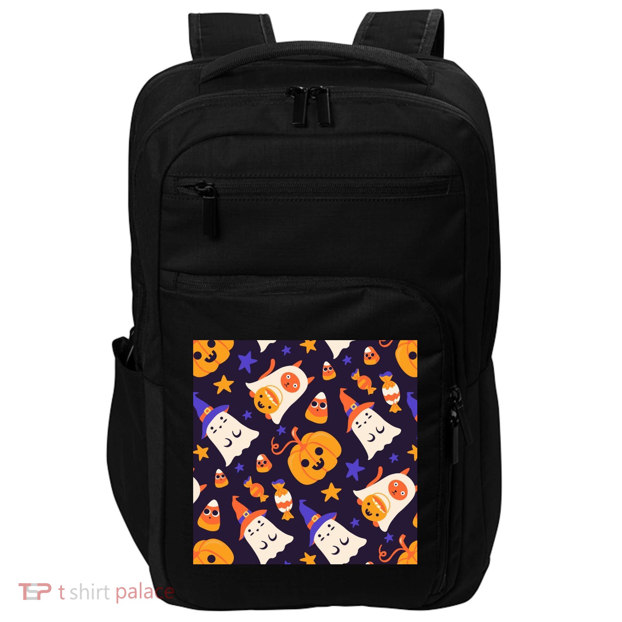 Halloween Cartoon Characters Impact Tech Backpack